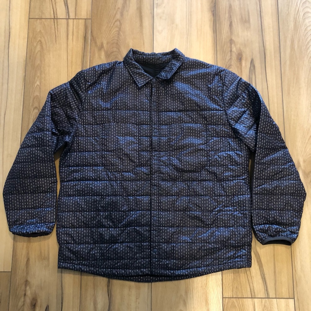 Lululemon Ukee Jacket Light Years Silver Spoon Deep Navy Quilted XXL - Picture 4 of 12